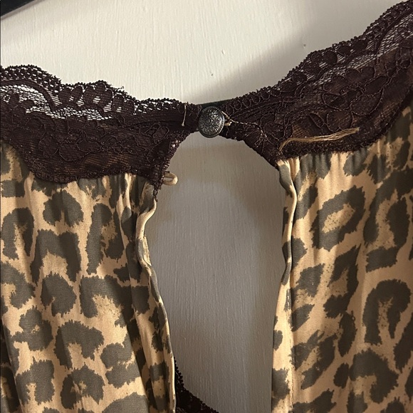 NWOT Free People Animal Print Lace Chemise - Picture 5 of 5